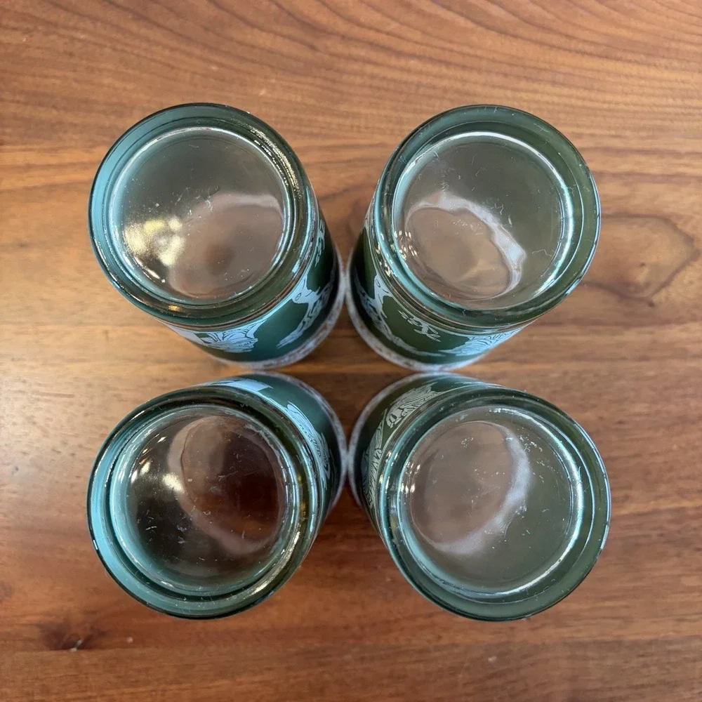 Set of 4 Greek Wedgewood Hellenic Green Jeanette 5